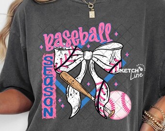 Baseball Saison Png Design, Baseball Schleife Digitaler Download, Trending Shirt Designs