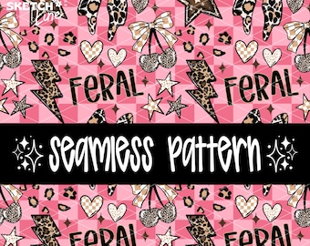 Wilder Leopard-Karo-Druck Nahtlos, Kariert Nahtlos, Stoffdesign-Datei, Trending Pattern
