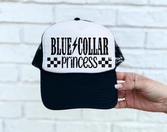 Blaue Kragen Prinzessin Png Design, PNG Digital Für Hemden, Blaue Kragen Hemd Png Design, Trending Trucker Hut Patch Png, Girly Karierte Png