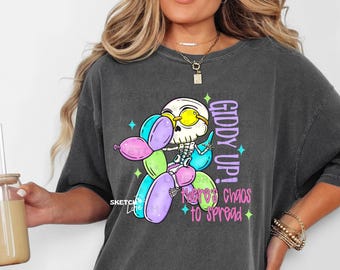¡Arriba! ¡Hay caos por propagarse! Diseño PNG, Diseño de camiseta de tendencia PNG, Descarga digital divertida del Oeste, Neón del Oeste PNG, Perro globo divertido