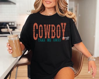 Diseño de camiseta "Llévame lejos" (Png), Camiseta "Hola Vaquero" (Png), Diseño de tendencia occidental (Png), Camiseta occidental (Png) digital, Concierto