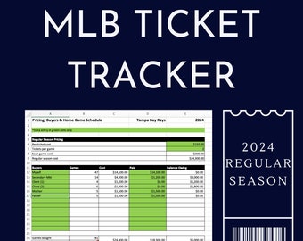 2024 MLB Ticket Tracker - Season Tickets Manager