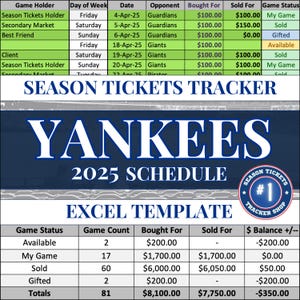 Yankees | Saisonkarten-Tracker
