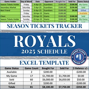 Royals Spielplan | Saisonkarten-Tracker