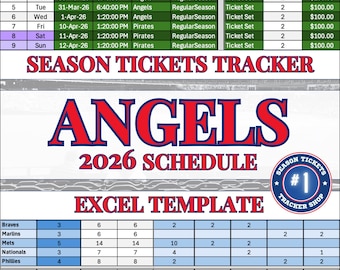 Calendario de los Angels / Rastreador de boletos de temporada