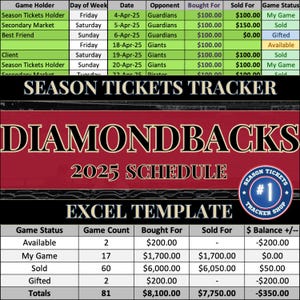 Diamondbacks Spielplan | Saisonkarten-Tracker