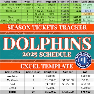 Delfine Spielplan | Saisonkarten-Tracker