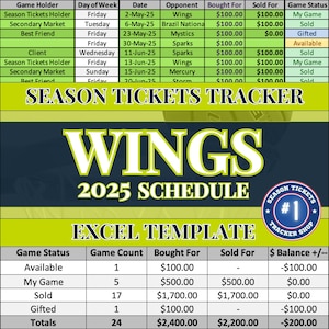 Dallas Flügel Spielplan | Saisonkarten-Tracker