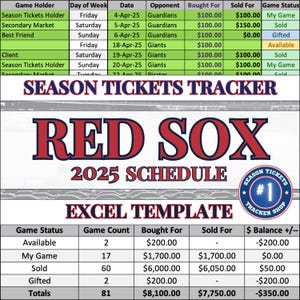 Red Sox Spielplan | Saisonkarten-Tracker