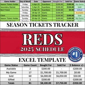 Reds Spielplan | Saisonkarten-Tracker
