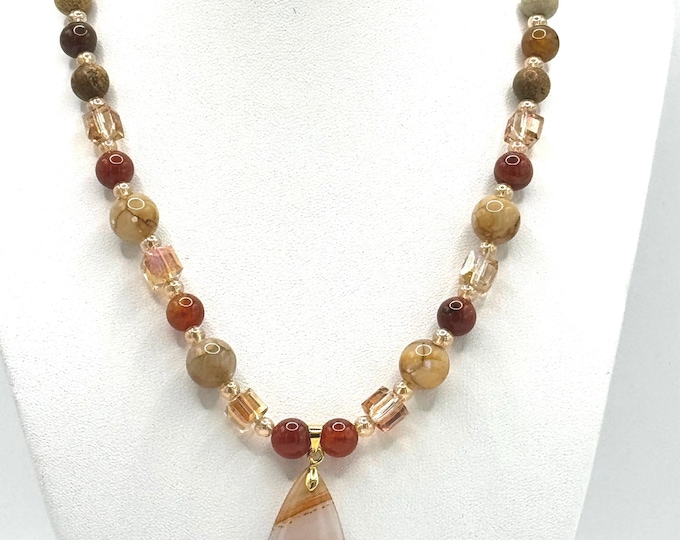 Colorado, Agate Stones Necklace