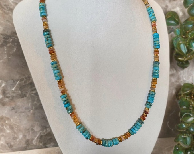 Oceanic Sands Jasper & Agate Necklace”