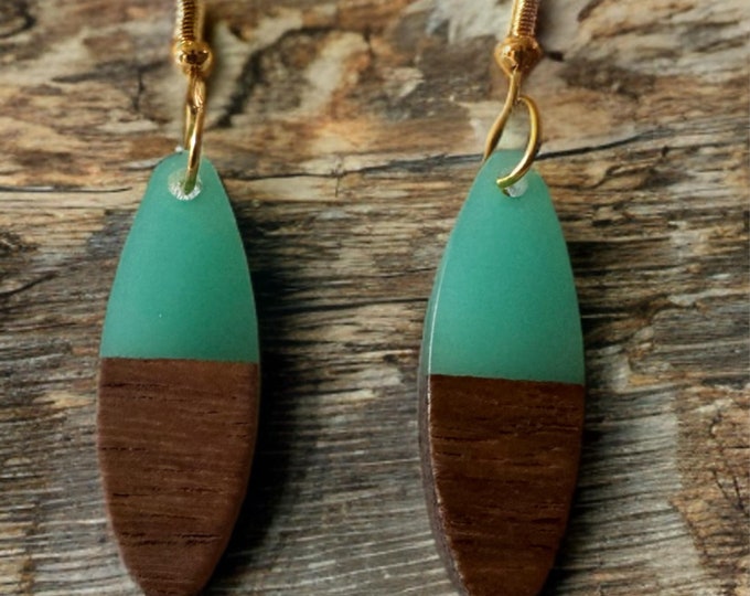 Surf’s Up Wood Earrings
