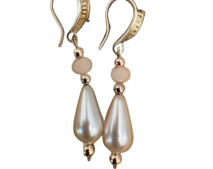 Pearl Gold Plated Earrings