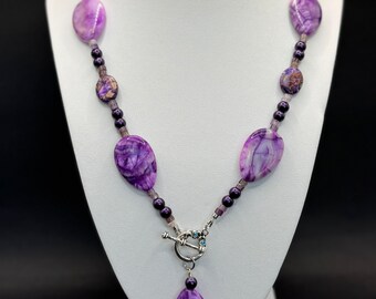 Lavender Lace Necklace