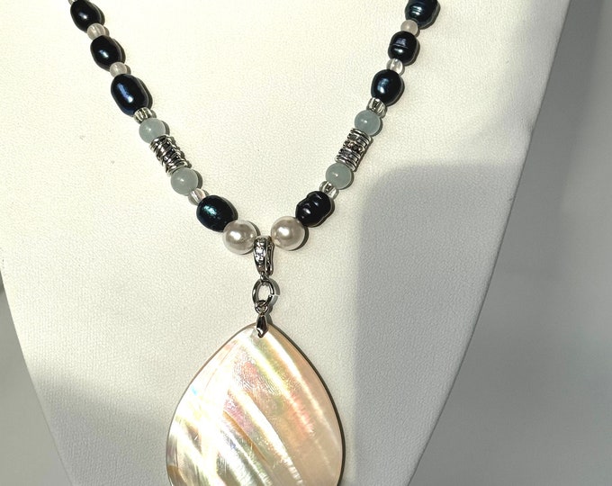 Lunar Reflection Pearl Necklace