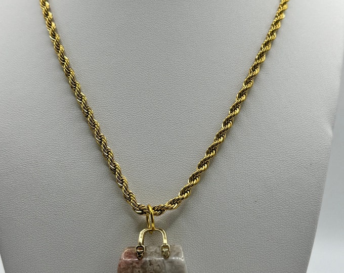 Natural Crazy Agate  Necklace