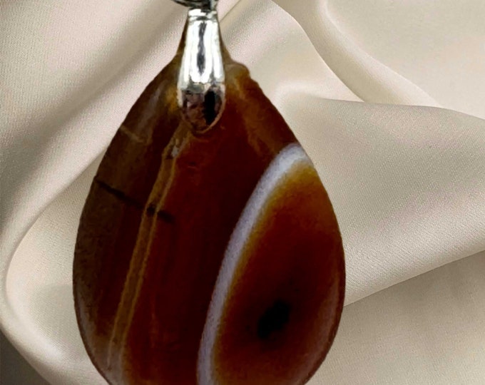 Carnelian Teardrop Necklace