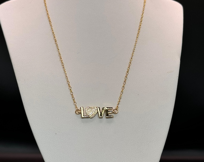 Gold Filled Love Necklace