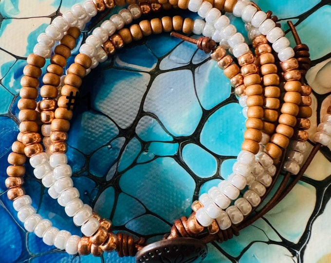 Boho Mosaic Bead Bracelet