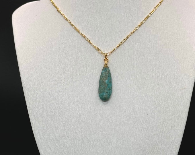 Turquoise Teardrop Necklace
