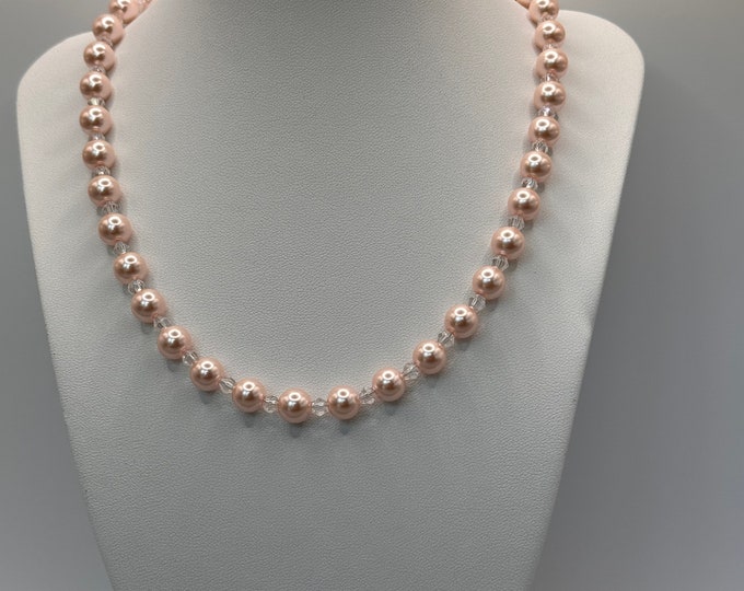 Blush Rose Pearl Necklace