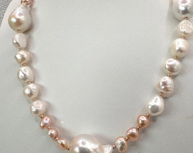 Baroque Heishi Pearls Necklace