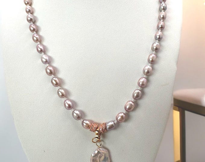 Heishi Baroque Pearl Necklace