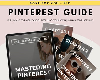 Pinterest Gids PLR Pinterest Marketing plr, PLR Digitale Producten, Pinterest Passief Inkomen gids plr, Geld verdienen voor u plr Ebook