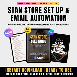 Stan Store Einrichtungsleitfaden: E-Mail-Automatisierung, MRR PLR (Digitaler Download)