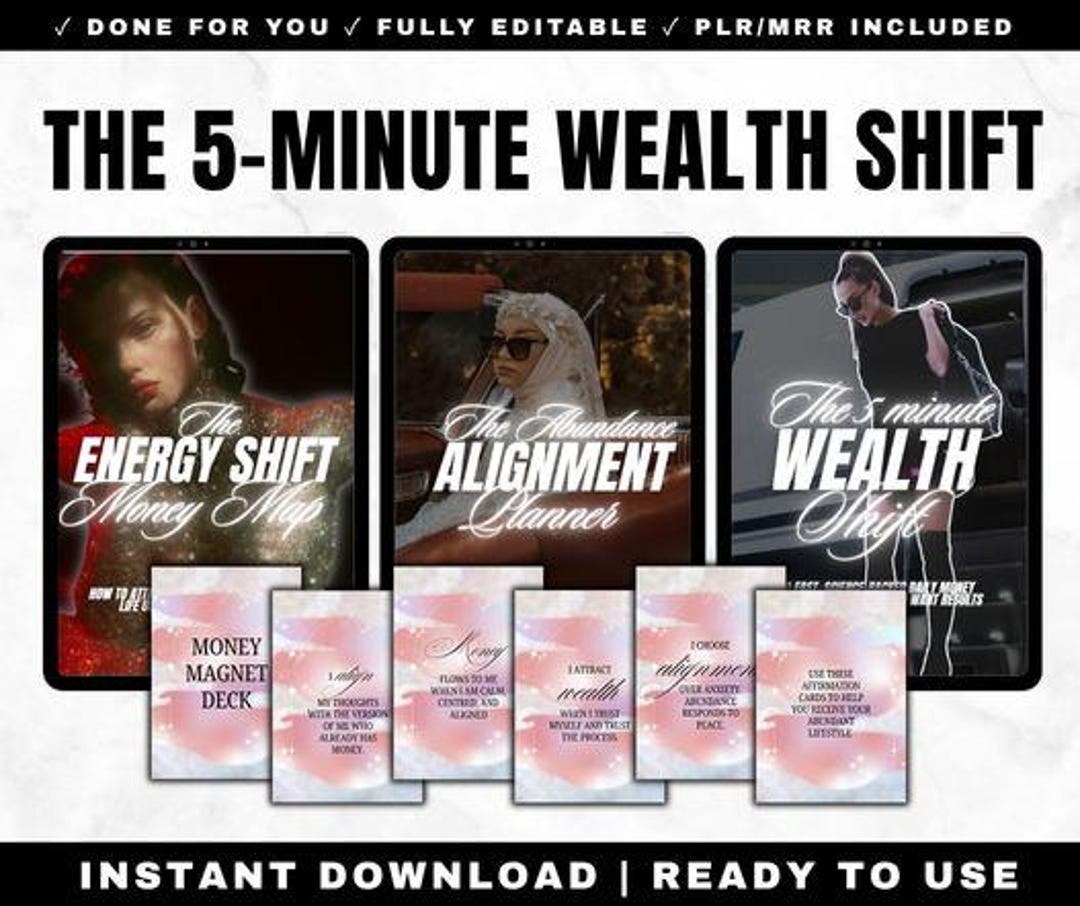 The 5 Minute Wealth Shift | Manifestation Journal, Law of Attraction ...