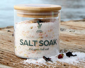 Jasmine Himalayan Bath Salt Soak – Pacific Sea Salt Blend, Self Care Gift