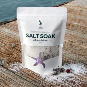 Lavender Bath Salt - 16oz. - Bath Gifts - Bath Soak - Salt Soak - Himalayan Bath Salt - Lavender Bath Soak - Self Care