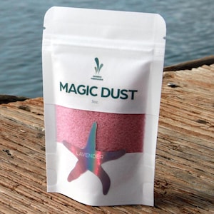 Lavender Magic Dust - 3 oz. - Bath Powder - Bath Salt - Bath Gifts - Organic - Salt Soak - Himalayan Pink Salt - Purple Clay - Self Care