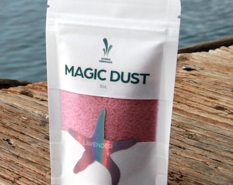 Lavender Magic Dust Bath Soak – Organic Sea Salt, Purple Clay (3 oz)