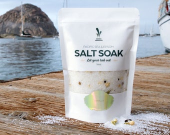 Vanilla Bath Salt - 16oz. Bath Gifts - Bath Soak - Salt Soak - Organic - Himalayan Bath Salt - Vanilla Bath Soak - Self Care