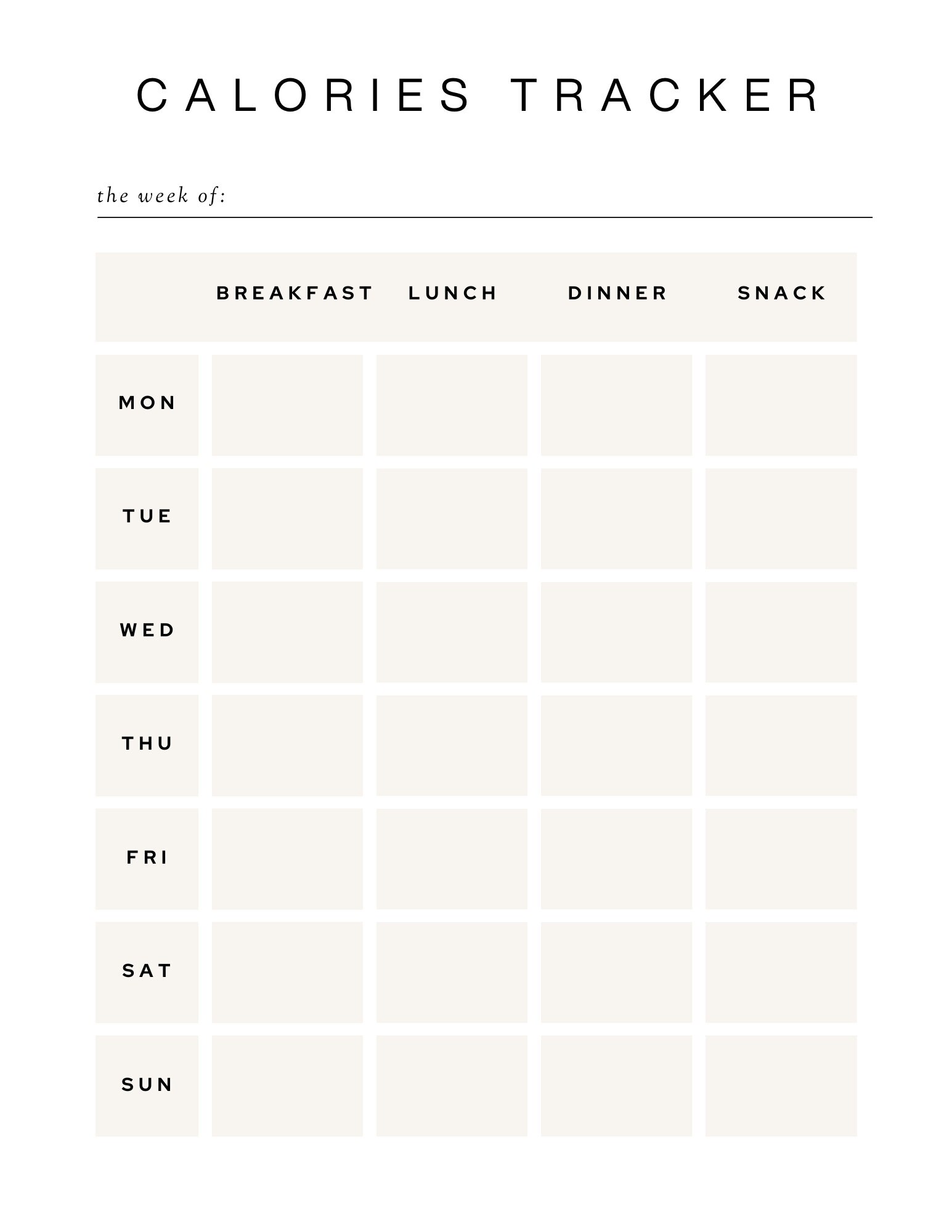 Printable Fitness Planner | Workout and Meal Planner | Exercise Log ...
