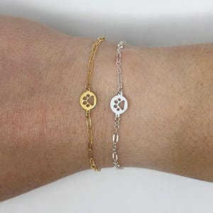Paw Print Charm Disc Paw Charm Cat Charm Dog Lover Pet Memorial Jewelry Gold Filled Paw Connector Charm Pet Jewelry Sterling Silver Pawprint