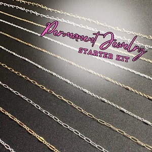 Starter Pack Permanent Jewelry Chain Gold Filled Chain Sterling Silver Chain Wholesale Chain Jewelry Maker Supply Bulk Chain Forever Jewelry