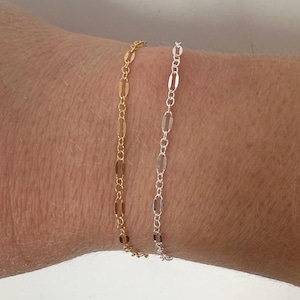 Gold Filled Chain Permanent Jewelry Chain Sterling Silver Chain Gold Filled Chain by Foot Bulk Chain Wholesale Jewelry Gold Filled Dapped