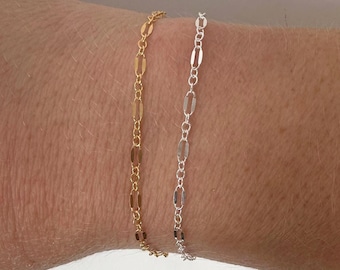 Gold Filled Chain Permanent Jewelry Chain Sterling Silver Chain Gold Filled Chain by Foot Bulk Chain Wholesale Jewelry Gold Filled Dapped