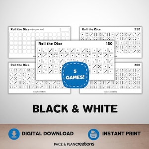 Roll The Dice Savings Challenge Bundle - Digital Download