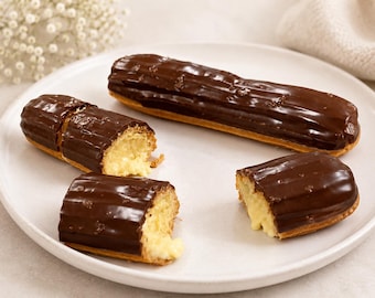 French Pastry Recipe: Choux Pastry & Vanilla Cream (PDF Download)