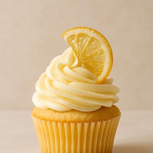 Lemon Cupcake Recipe PDF | Easy Printable Dessert | Bakery Style | Spring Baking | Summer Treat