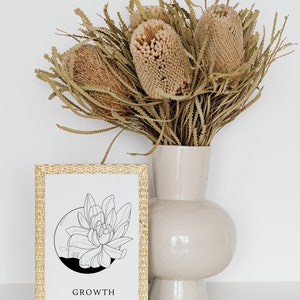 Line Art Printables, Art Downloads, Line Art, Line Art Work, Flower Art, Wall Prints, Wall Decor, Downloadable Line Art