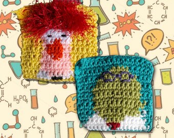 Muppets Bunsen & Beaker Tapestry Crochet Pattern