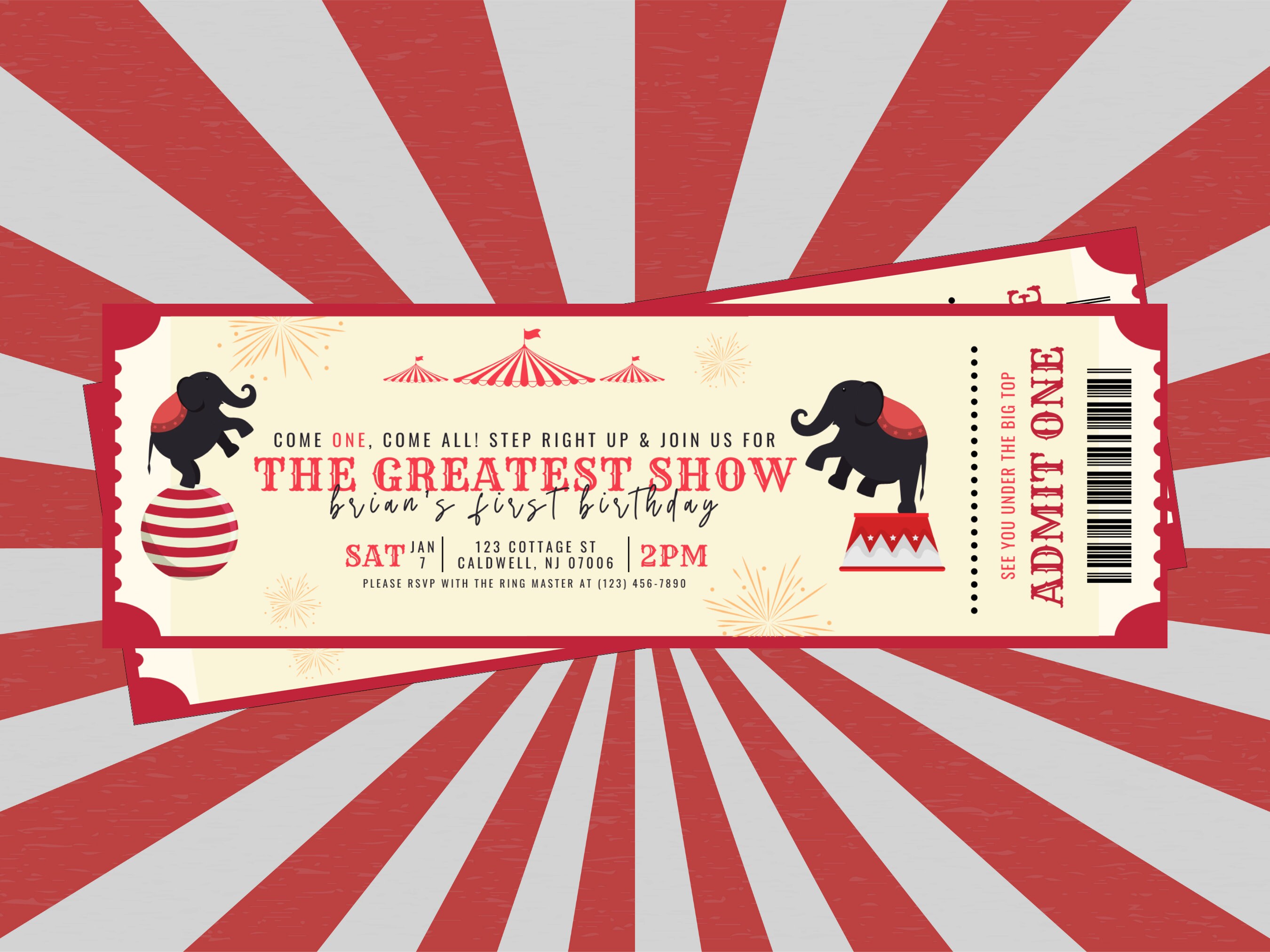 Editable Carnival circus Party Invitation Come One Come All The editable-carnival-circus-party-invitation-come-one-come-all-the