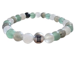 Gemini Healing Crystal Bracelet - Gemini Zodiac Bracelet - Gemini Birthstone Bracelet - Gemini Bracelet - Gemini Gift