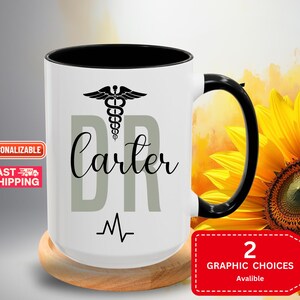 Personalized Doctor Coffee Mug, Custom Gift ,Custom mug for Graduating Doctor, DR Coffee gift, Future Doctor coffee cup, Doctor Coffee Cup