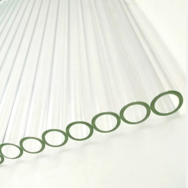 10 Pack - 4" Inch Borosilicate Pyrex Clear Glass Blowing Tube 12mm OD 8mm ID 2mm Thick Wall